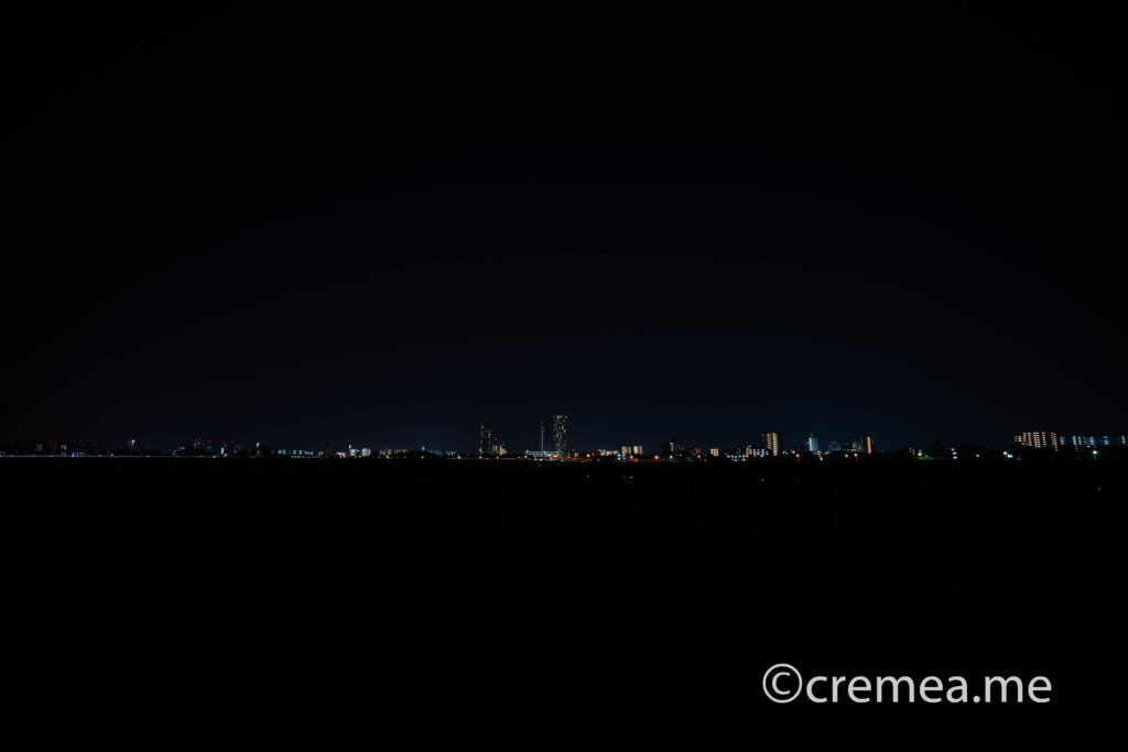 多摩川河川敷の星空|SONY α7Ⅲで撮影