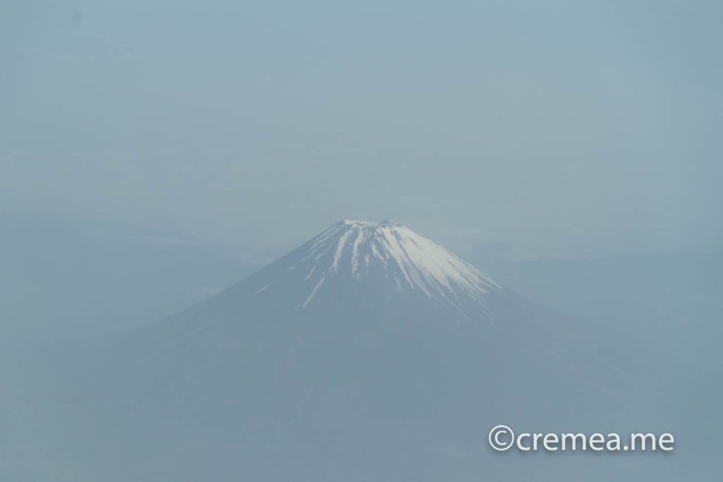 飛行機から見える富士山|SONY α7Ⅲで撮影